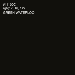 #11100C - Green Waterloo Color Image